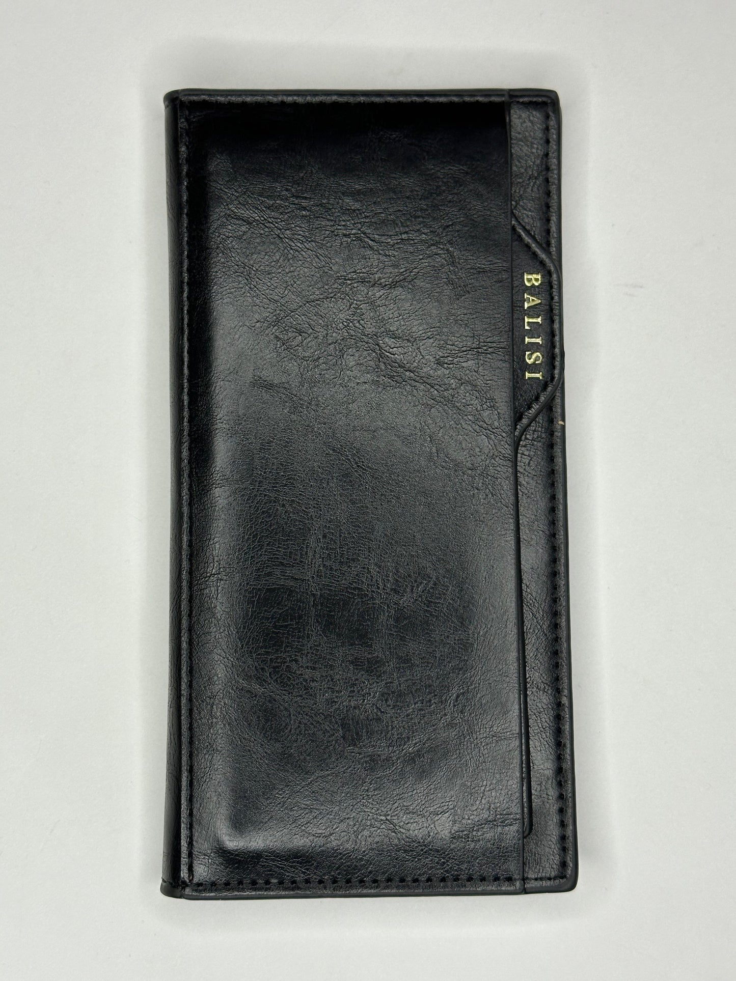 BALISI Orignal Leather Long Wallet Black