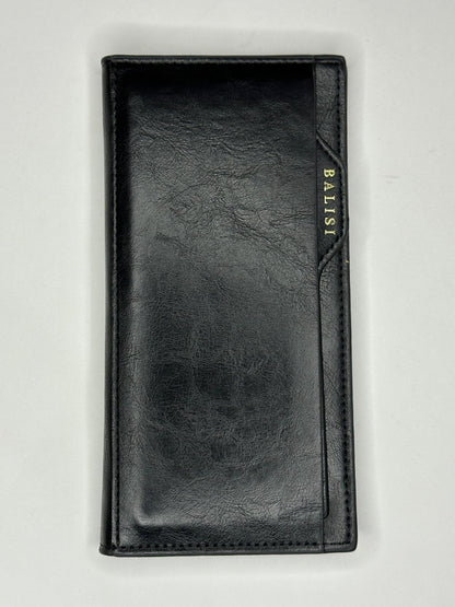 BALISI Orignal Leather Long Wallet Black