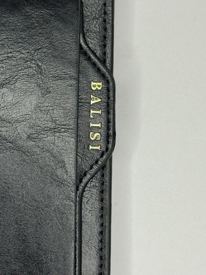 BALISI Orignal Leather Long Wallet Black