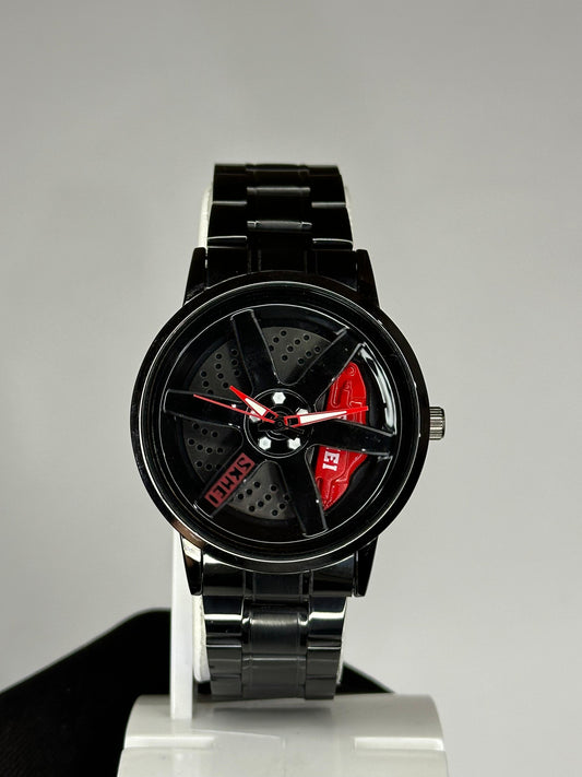 Alloy Wheel Men's Watch